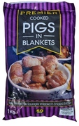 * FRZ  Cooked Pigs in Blankets x50  x  1kg