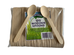 Wooden Dessert Spoon  x  100